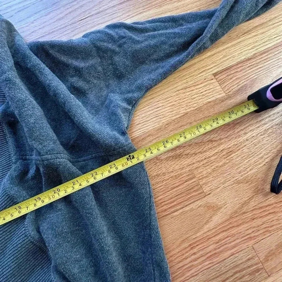 VINTAGE x AEROPOSTALE y2k  Dark Gray Cozy Grandpa Sweater | Size Large - Picture 9 of 9